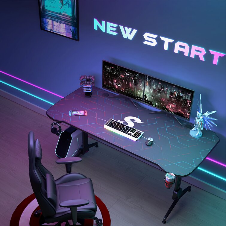 Homall height discount adjustable gaming desk